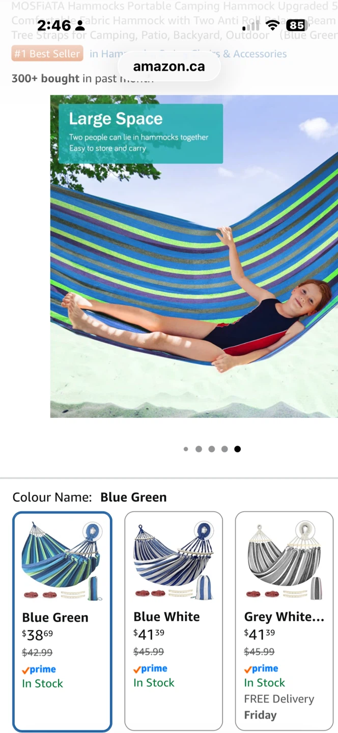 MOSFIATA Hammock Blue Green - photo 5