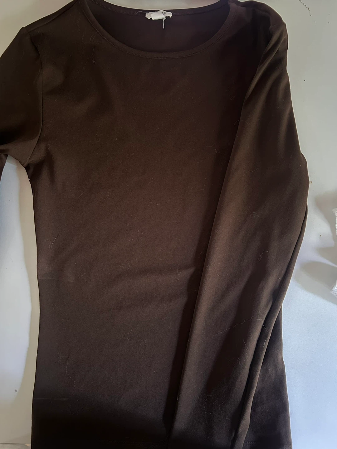 Garage Long Sleeve Top - Brown - XS