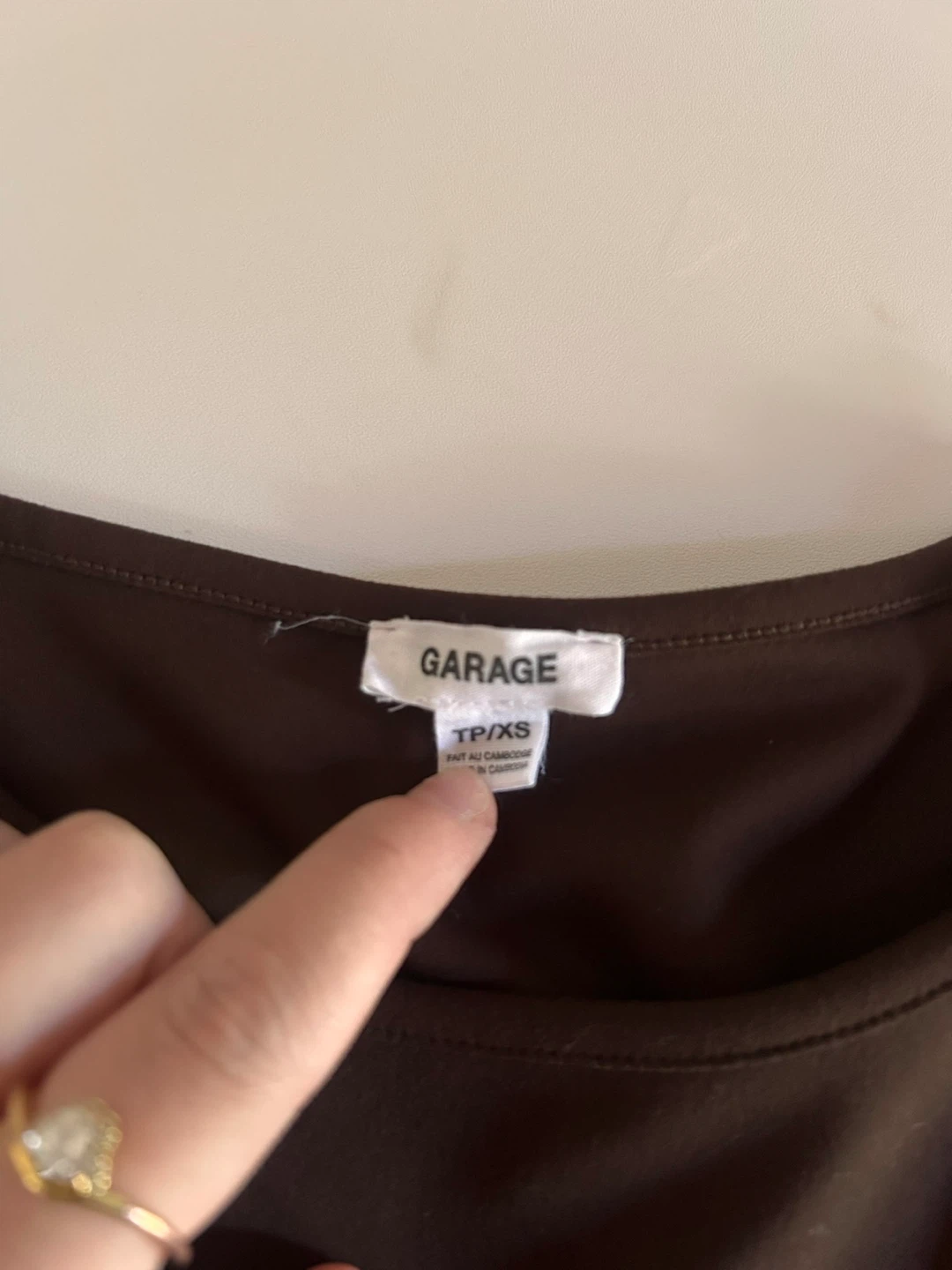 Garage Long Sleeve Top - Brown - XS - photo 2