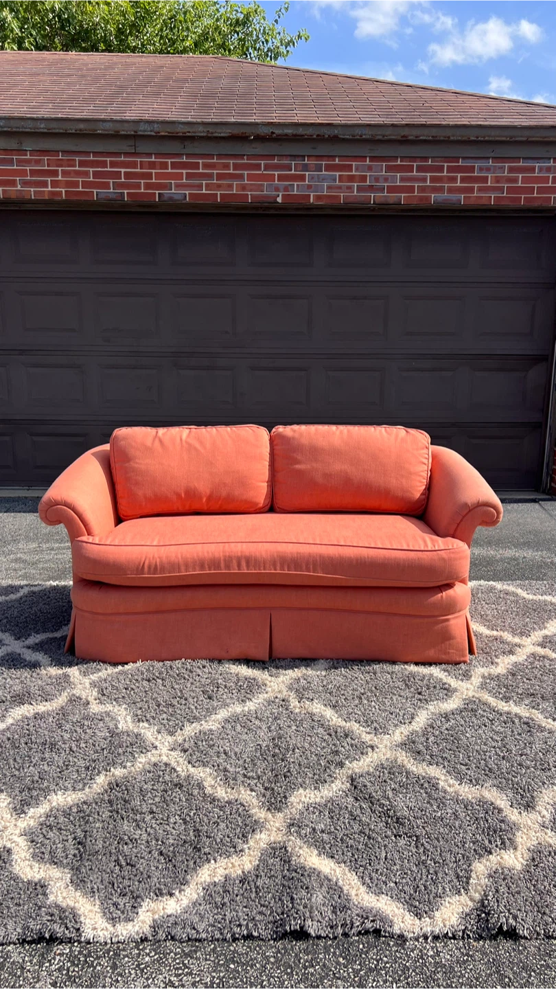 Pink Loveseat Sofa