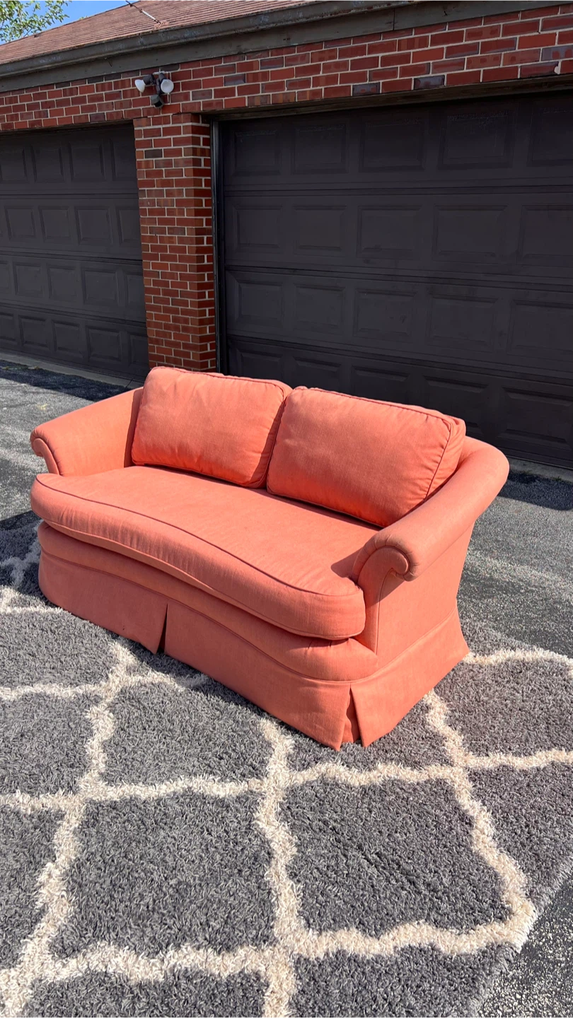 Pink Loveseat Sofa - photo 2