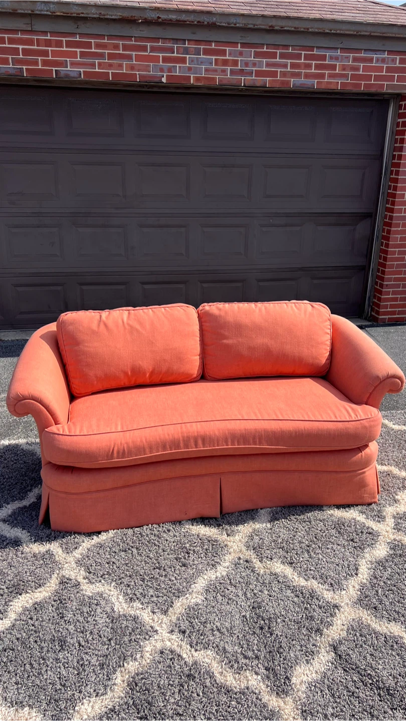 Pink Loveseat Sofa - photo 3