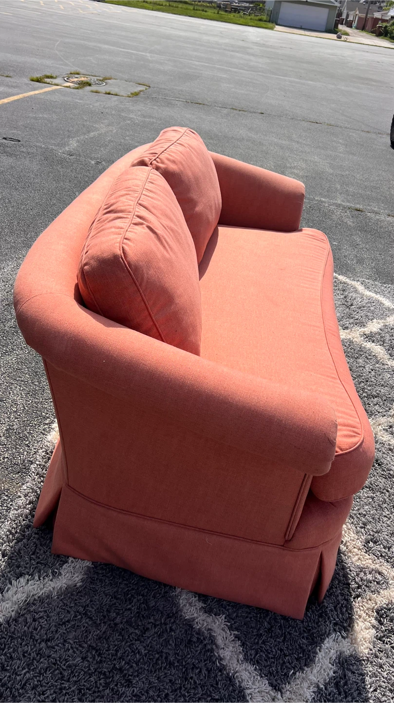 Pink Loveseat Sofa - photo 5