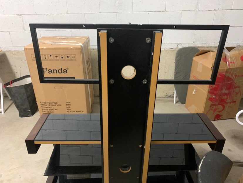 Glass and Wood TV Stand with Mount could d - photo 3