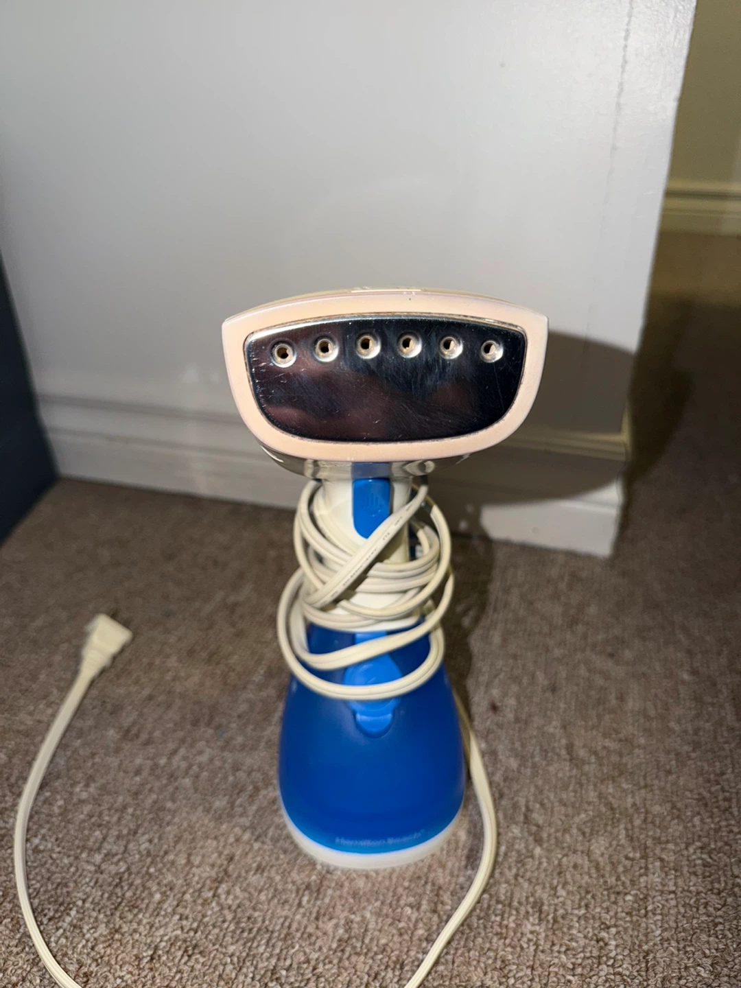 Hamilton Beach Handheld Garment Steamer - White & Blue