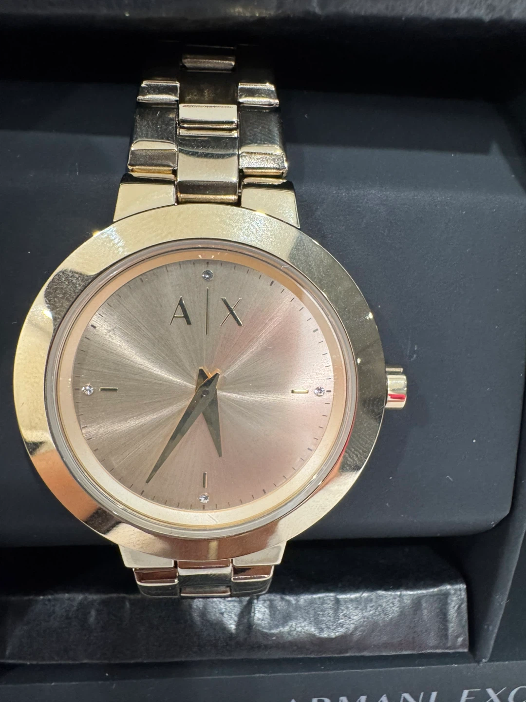 Armani Exchange Gold Watch and Bracelet Set - photo 4