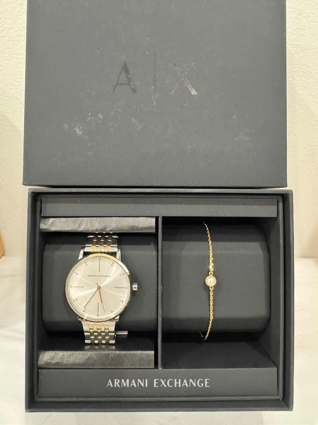 Armani Exchange Watch and Bracelet Set