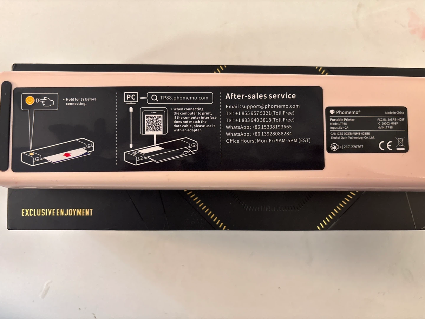 Phomemo TP88 Portable Tattoo Printer - Pink - photo 2