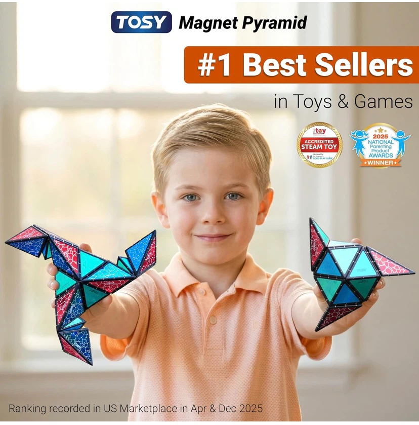New TOSY Magnet Pyramid Stone 1 Billion Shapes - photo 3