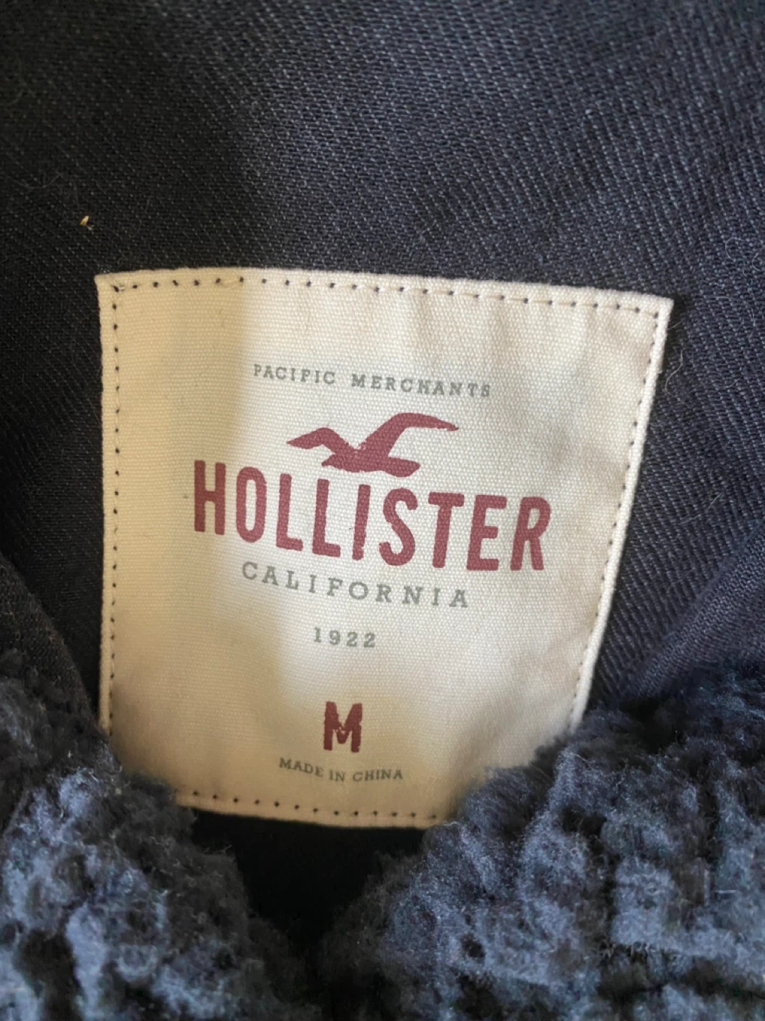 Hollister Black Sherpa Lined Denim Jacket - photo 5