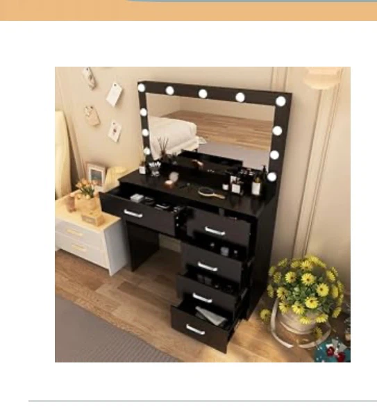 Vanity Desk with Lights