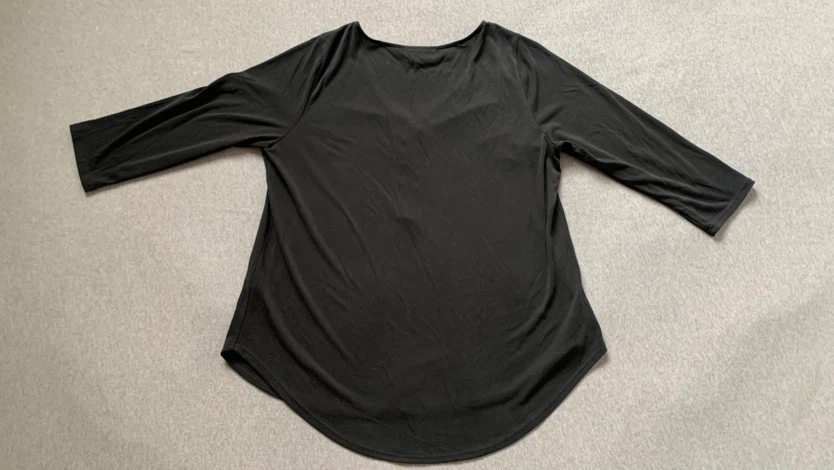 Black Zipper V-Neck Top - Ladies XL - photo 2