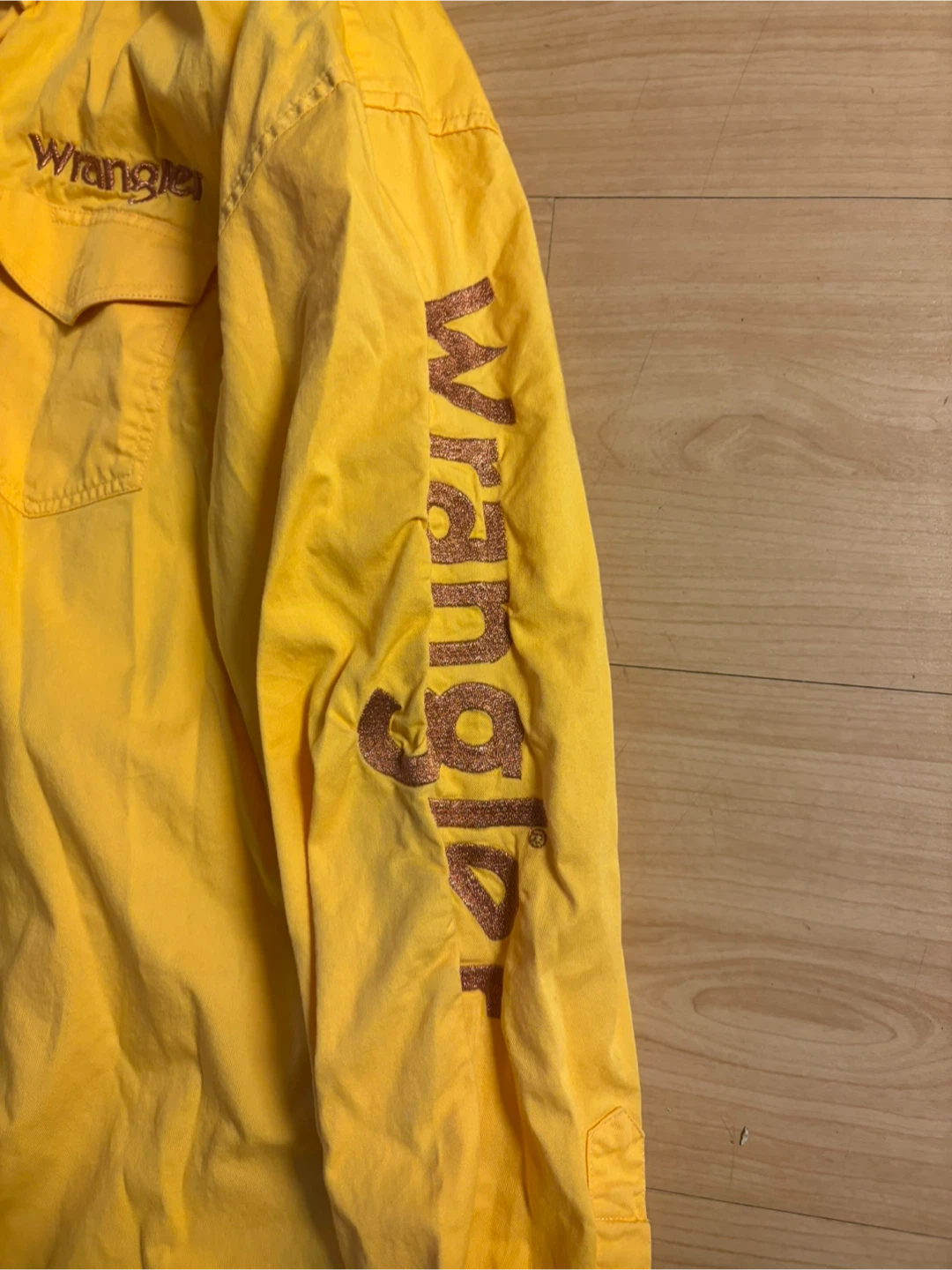 Stampede Wrangler Yellow Long Sleeve Button-Up Shirt XL/XG/TG - photo 2