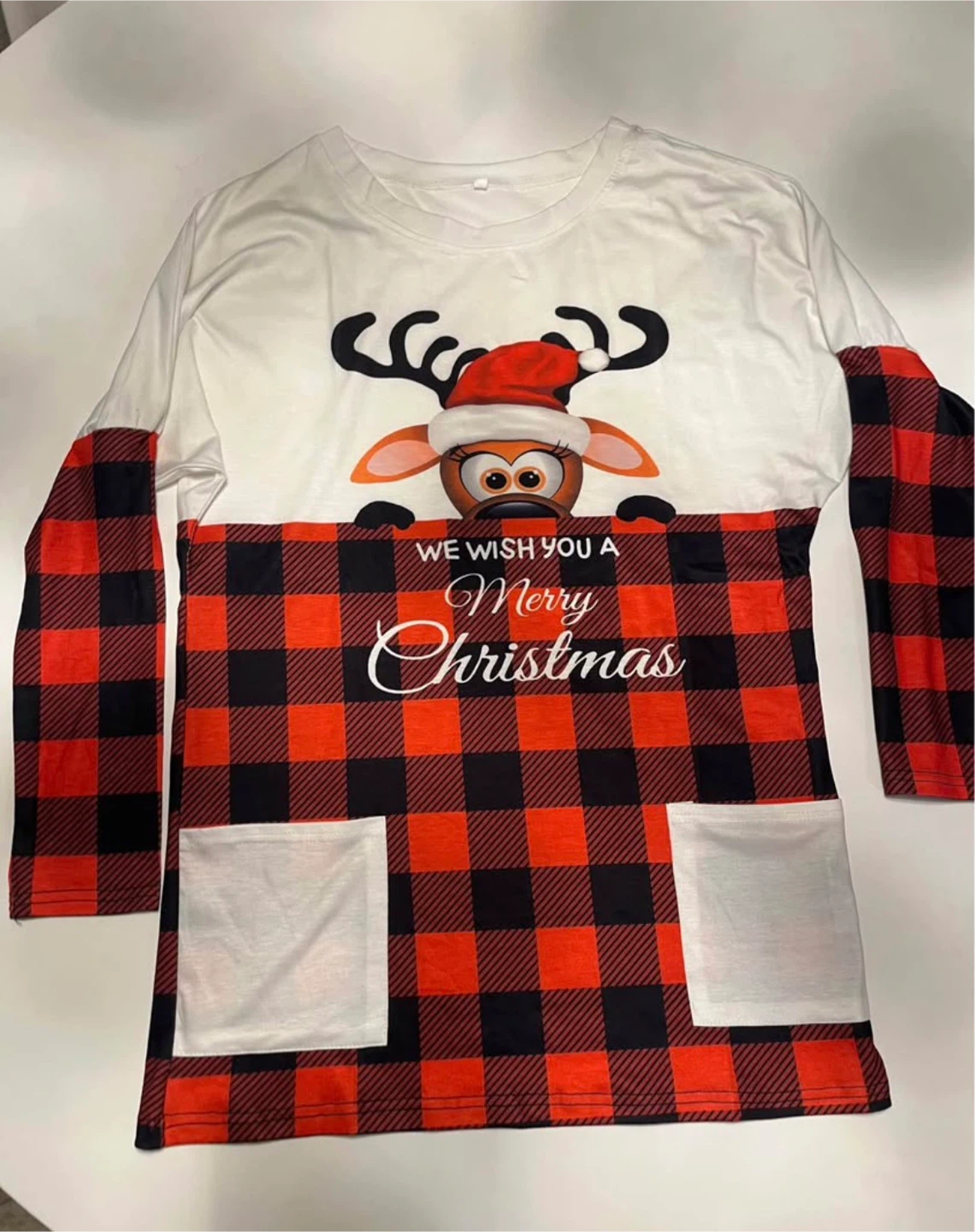 Christmas Reindeer Tunic Top - Small