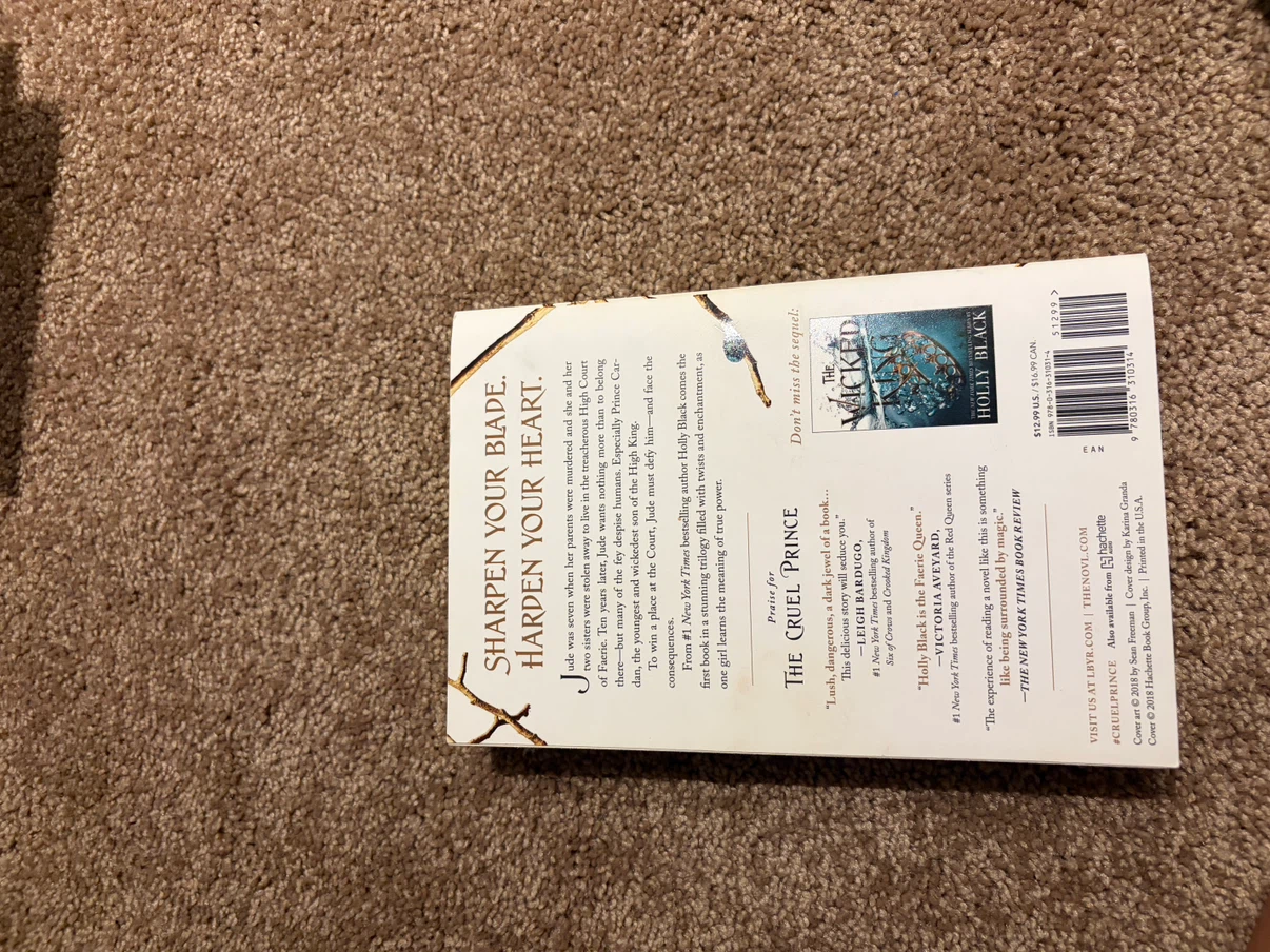 The Cruel Prince by Holly Black - Paperback Book - photo 2