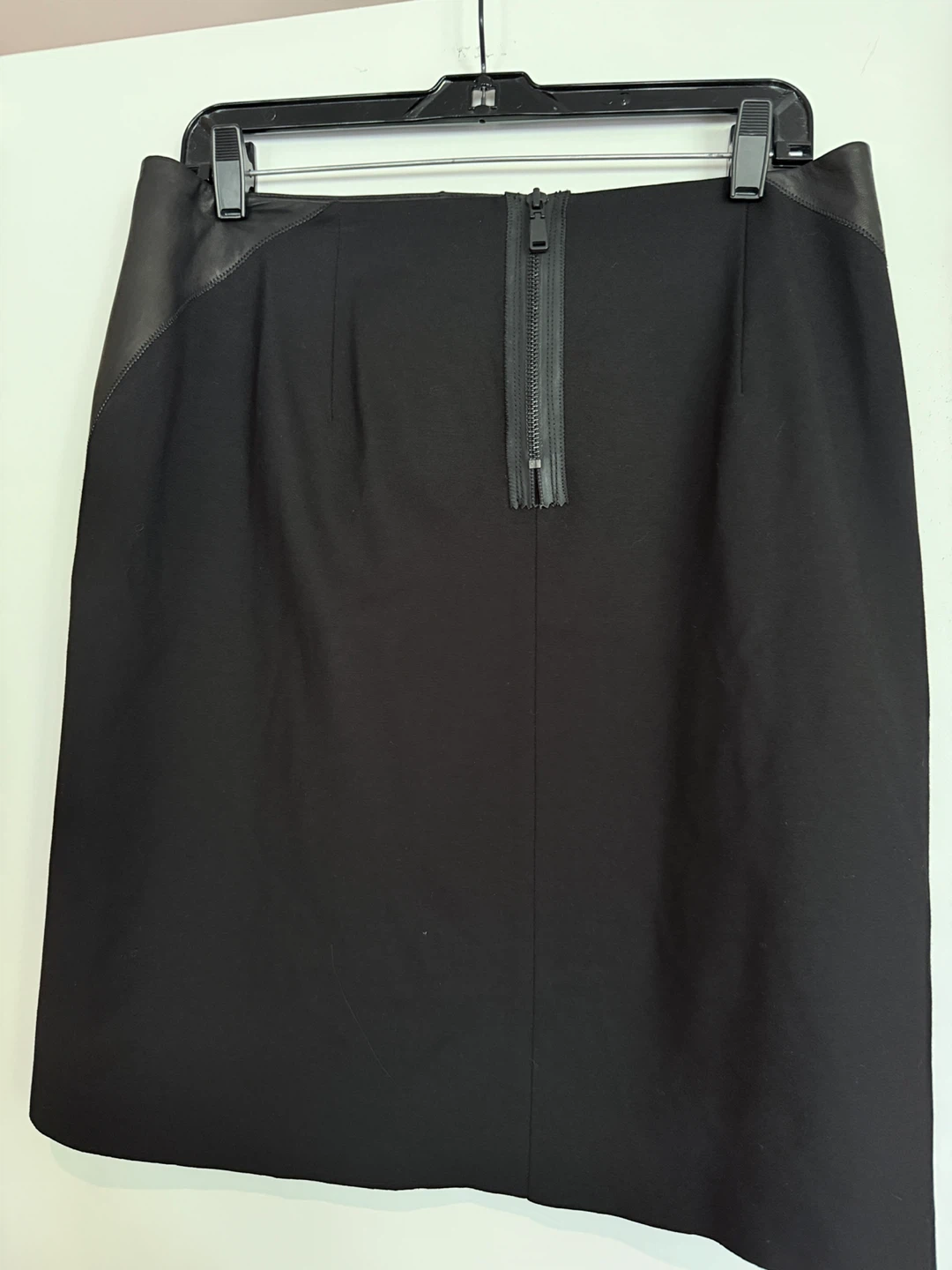 Elite Tahari Black Leather Panel Skirt - photo 3