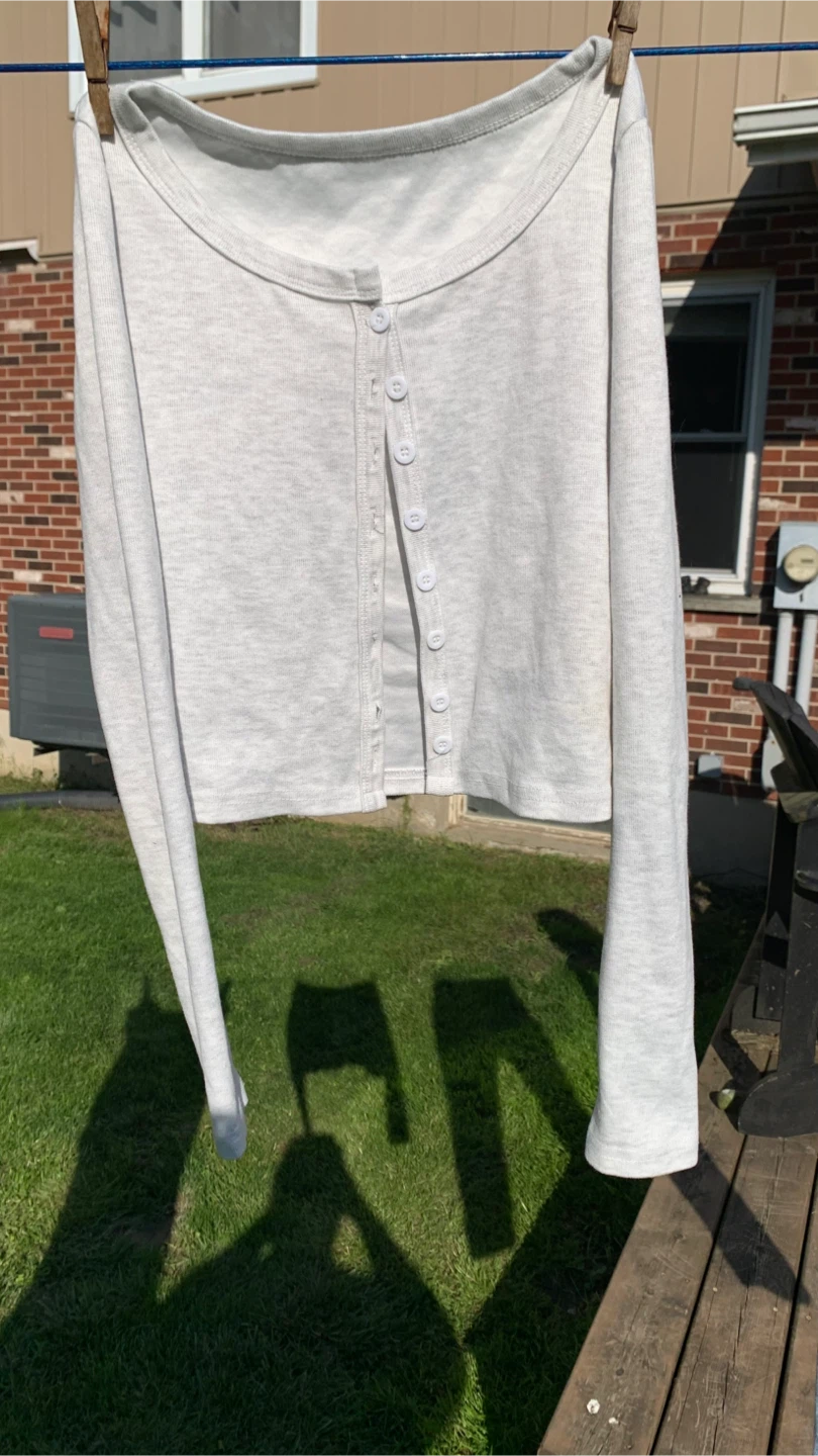 MUSERA Long Sleeve Button-Up Top - Size Small - photo 2