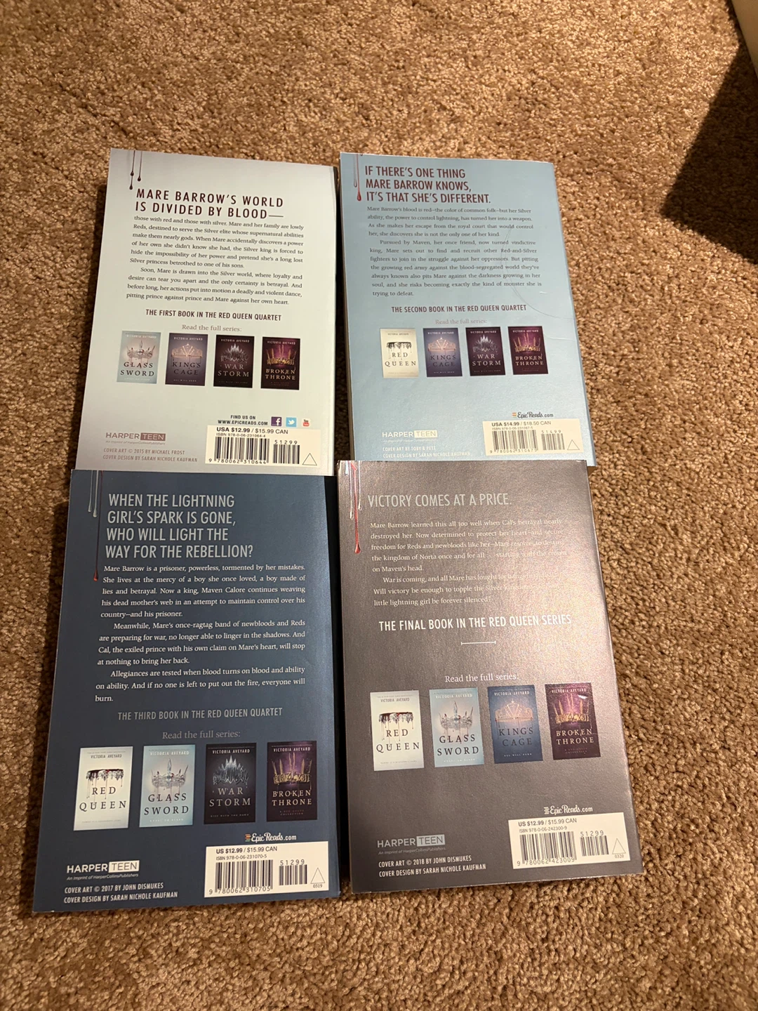 The Red Queen Quartet Book Series by Victoria Aveyard - photo 2