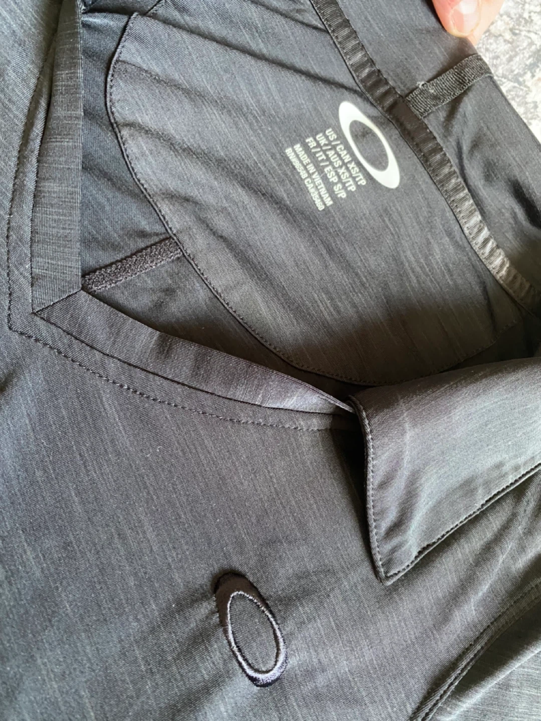 Oakley Black V-Neck Polo Shirt - photo 3