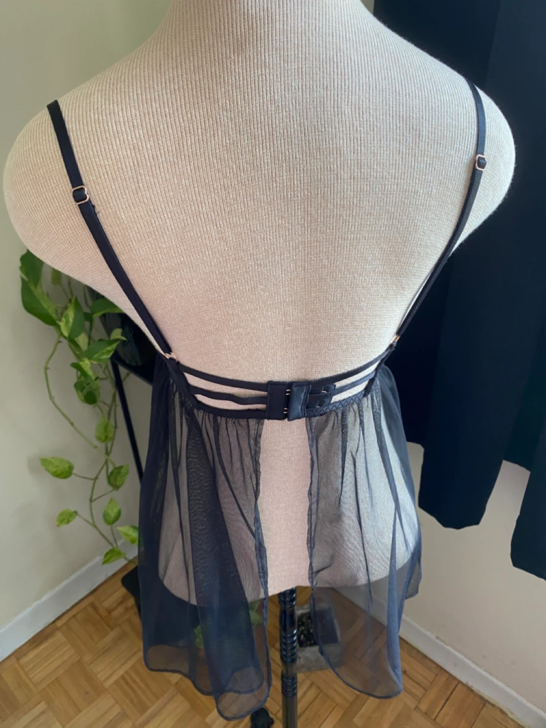 Victoria's Secret Black Lace Babydoll - photo 2
