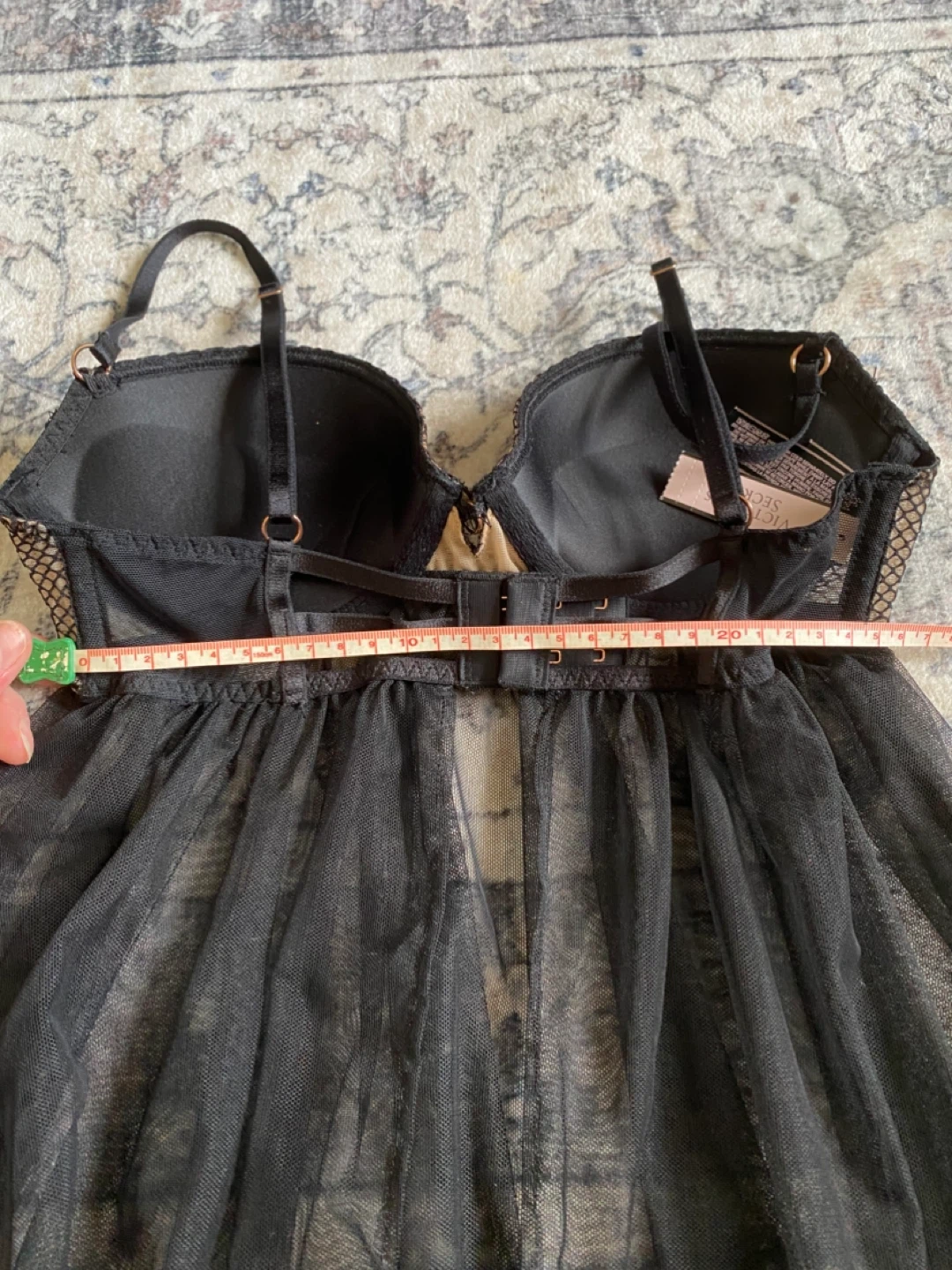 Victoria's Secret Black Lace Babydoll - photo 4