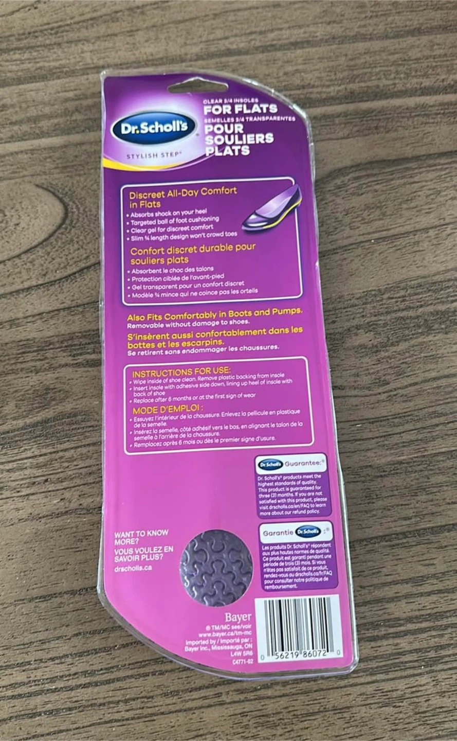 Dr. Scholl's Stylish Step Clear 3/4 Length Insoles for Flats - photo 2