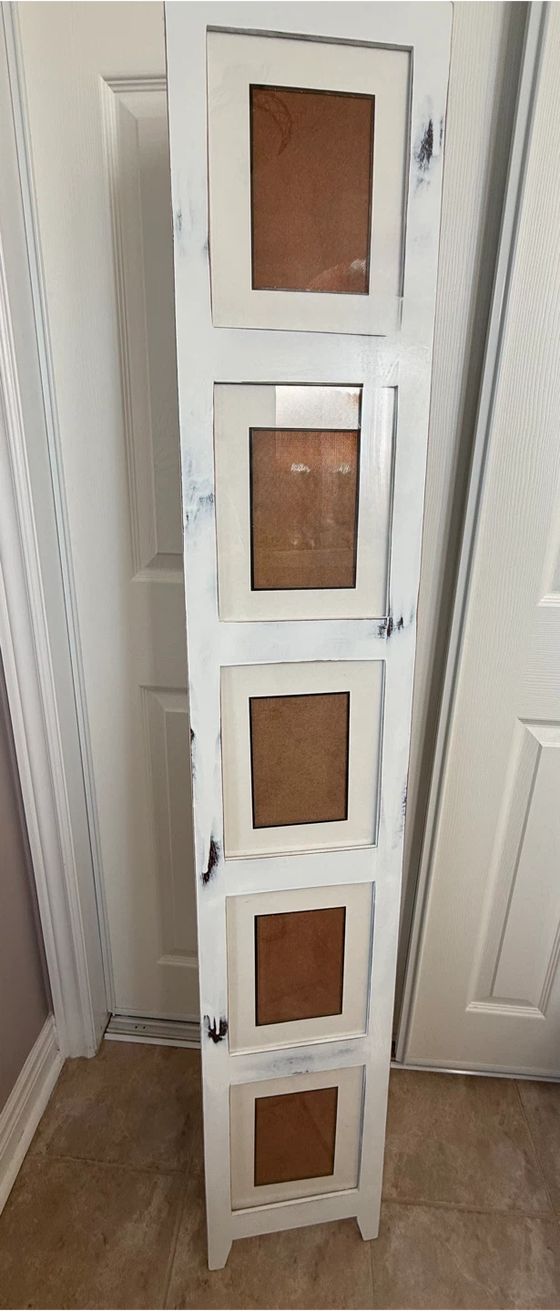 White Multi Photo Floor Easel Frame (5 Photos)