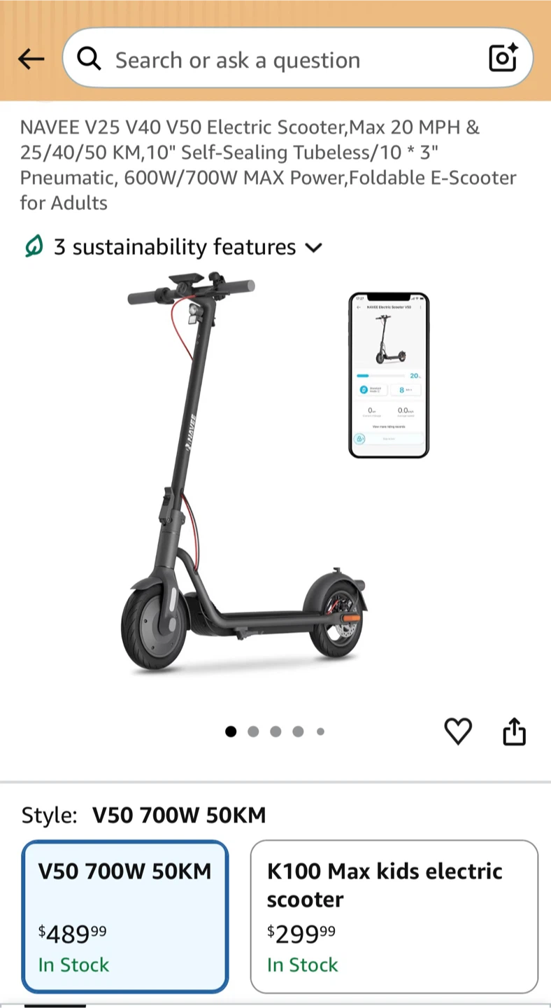 NAVEE V40 Electric Scooter - Brand New