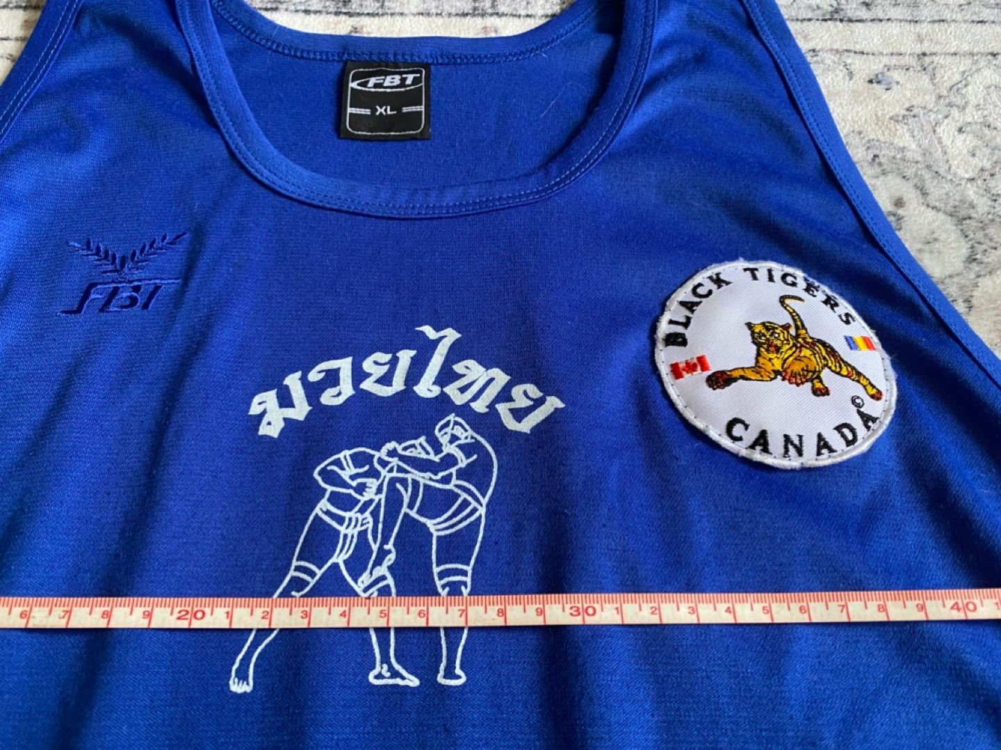 FBT Muay Thai Tank Top - XL - Blue - photo 5