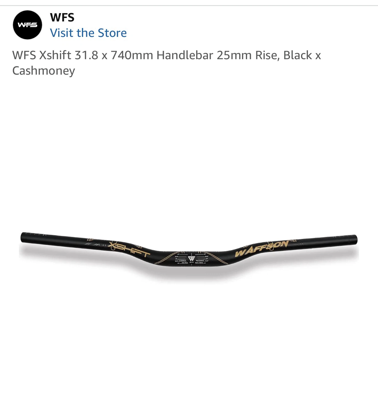 WFS XShift 31.8 x 740mm Handlebar