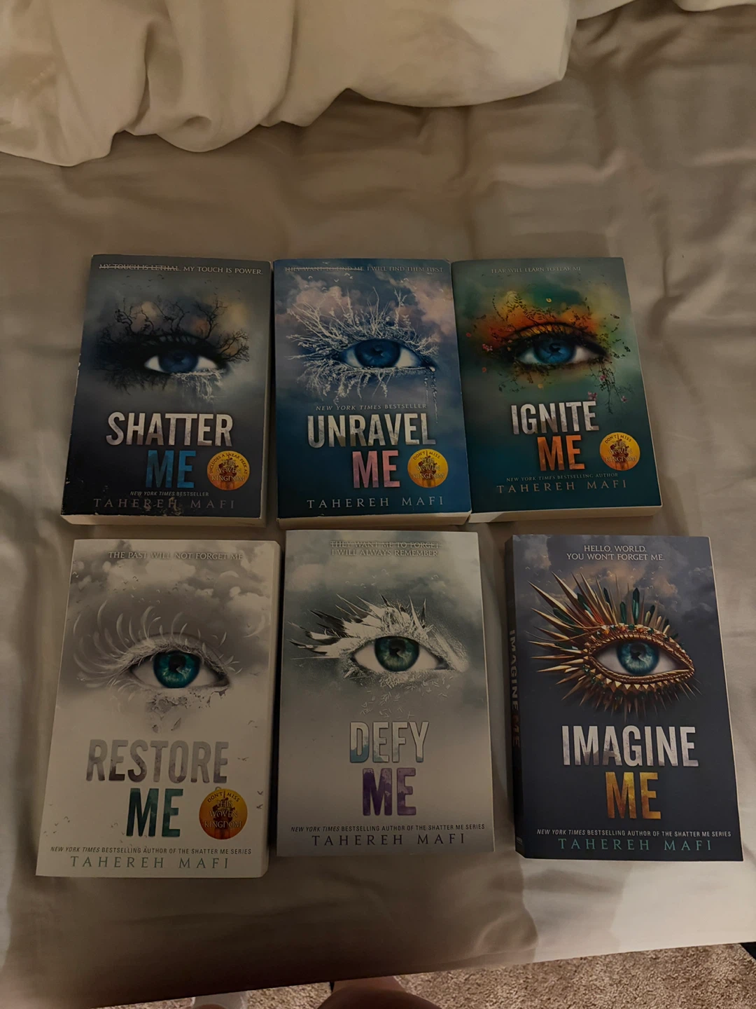 Shatter Me Series Books by Tahereh Mafi