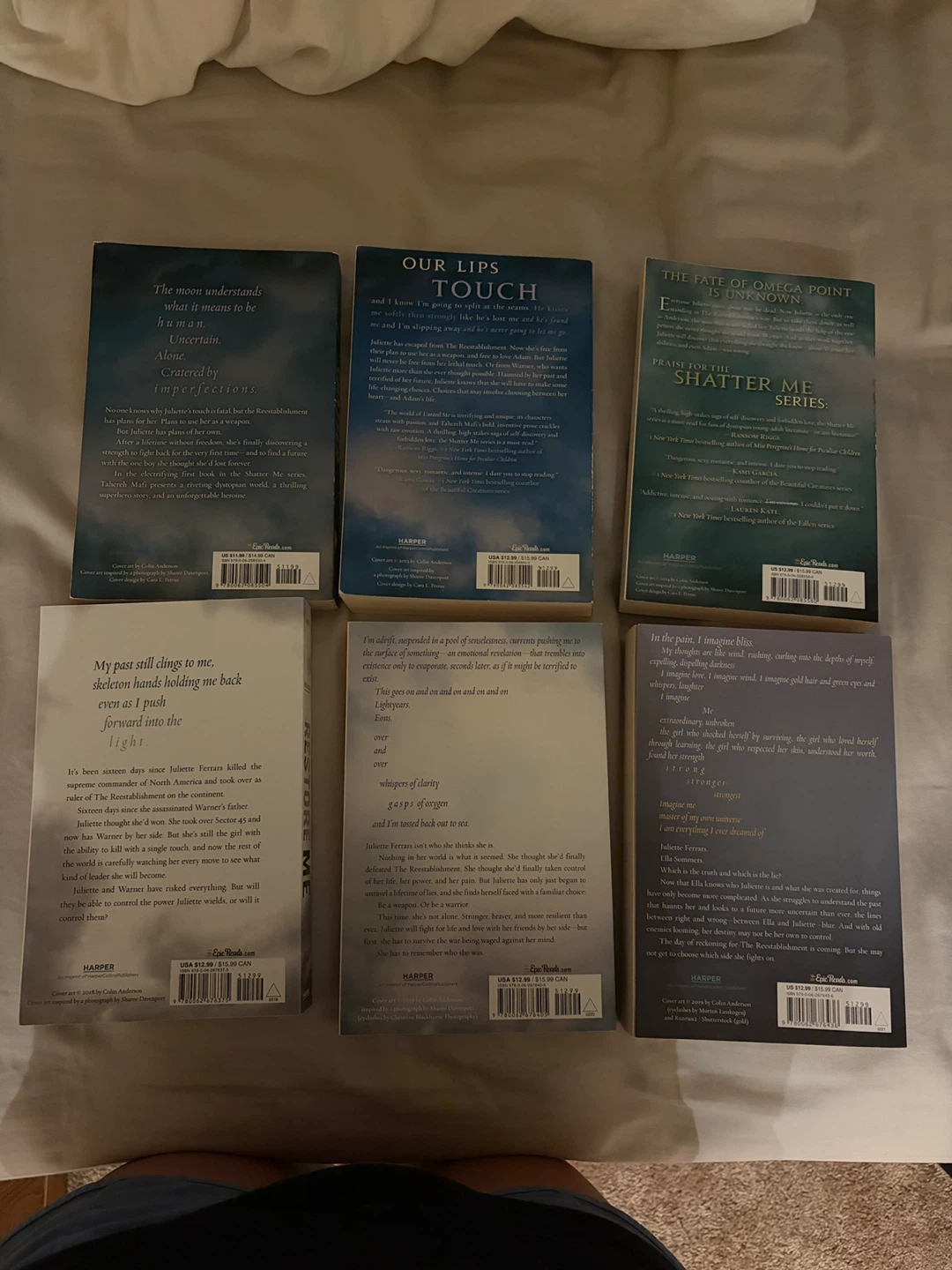Shatter Me Series Books by Tahereh Mafi - photo 2