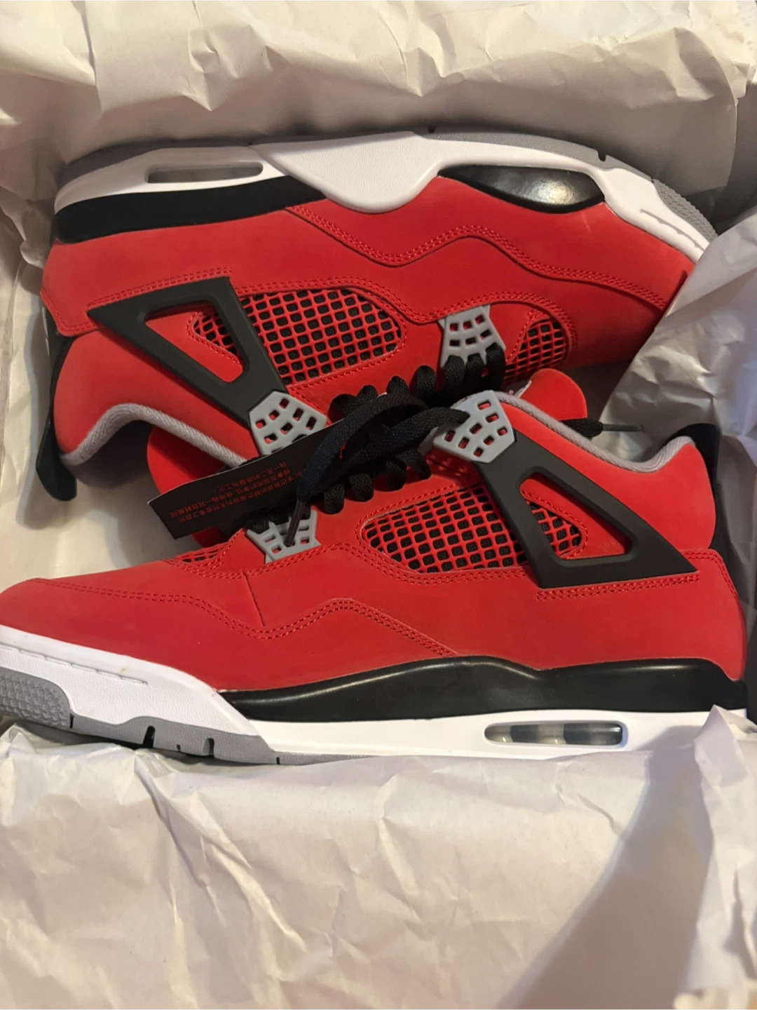 Air Jordan 4 Retro Red/White/Black Men's Shoes