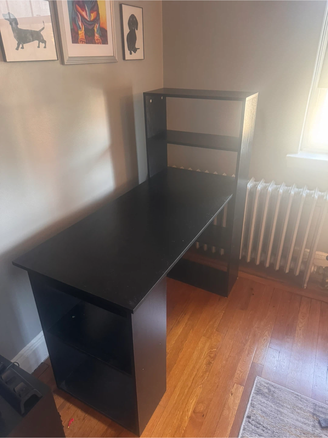 Black Desk with Hutch - photo 2