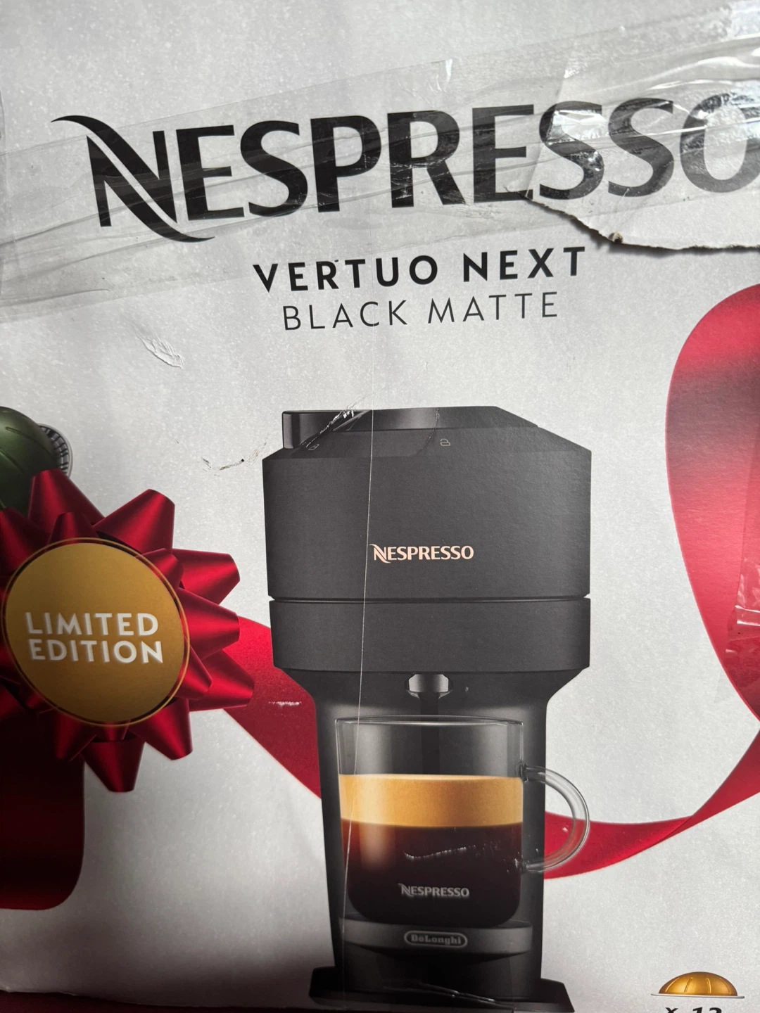 Nespresso Vertuo Next Black Matte Limited Edition Coffee Machine