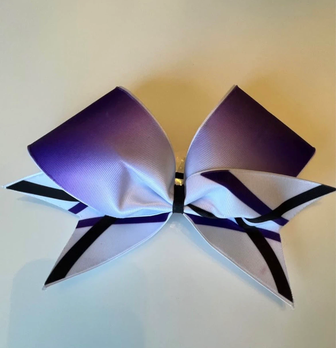 Set of 3 Purple Cheer Bows - Perfect Storm - photo 2