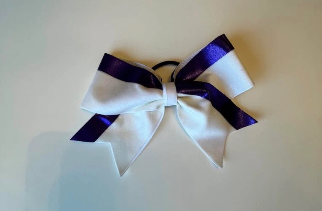 Set of 3 Purple Cheer Bows - Perfect Storm - photo 4