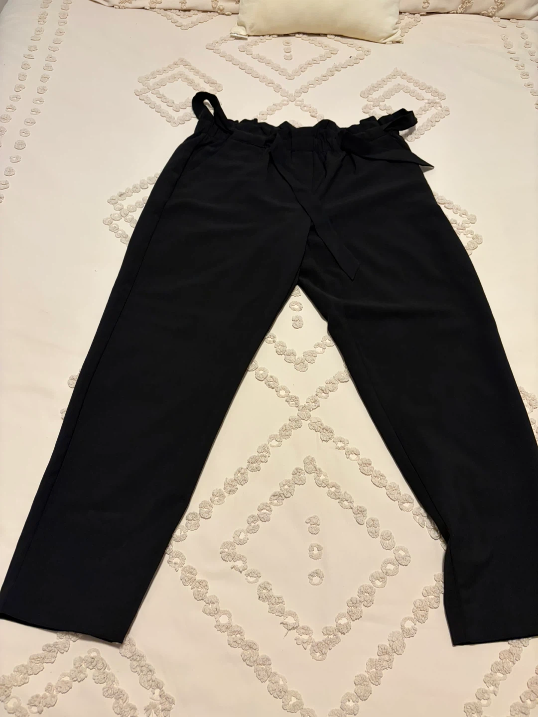 Reitmans Black Paperbag Waist Pants