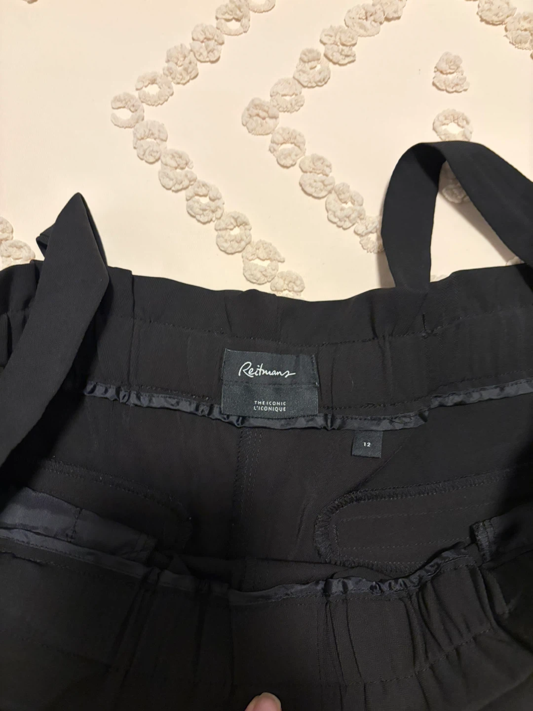Reitmans Black Paperbag Waist Pants - photo 4