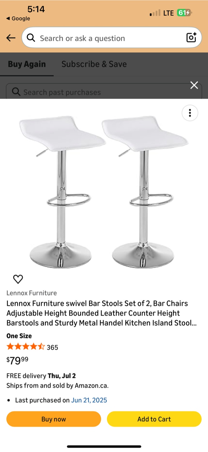 Lennox Furniture Swivel Bar Stools Set of 2