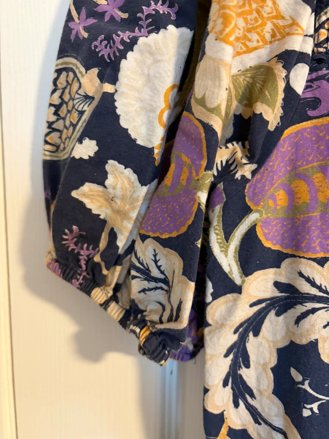 Women's Floral Print Dress with Lace Detail - photo 5