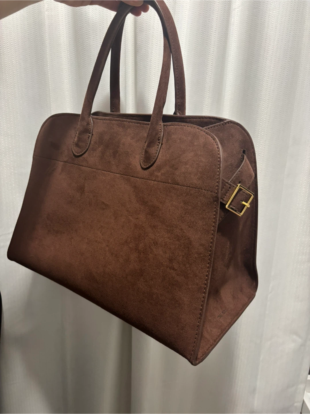 Genuine Suede Coffee Brown Margaux Bag 15 - photo 2