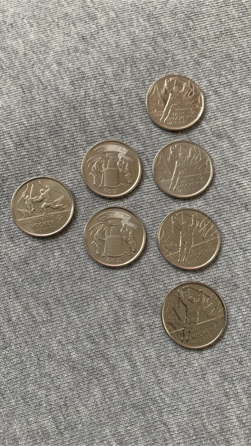 Sports Themed Commemorative Canadian Quarters - $0.50 each