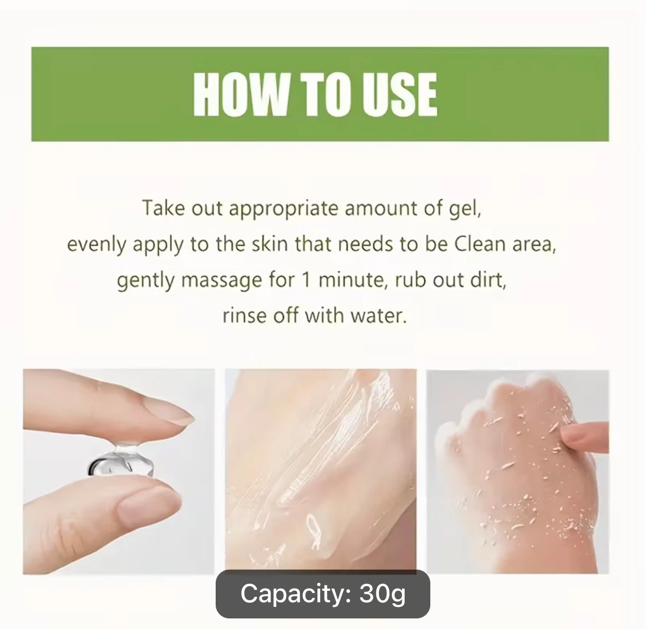 Lelnia Aloe Vera Exfoliating Gel (30g) - Pack of 4 - photo 5