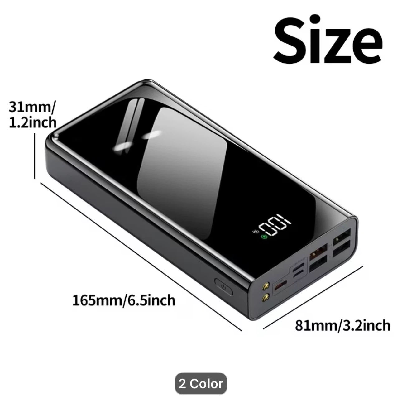 50000mAh Large Capacity Power Bank, LED Digital Display - photo 4