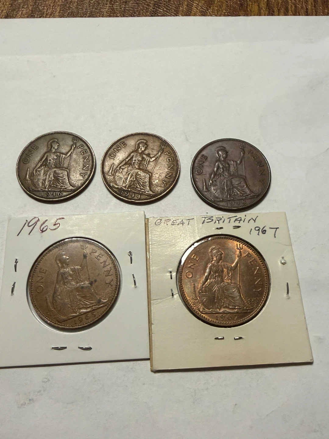 Collection of UK Penny Coins - Various Years