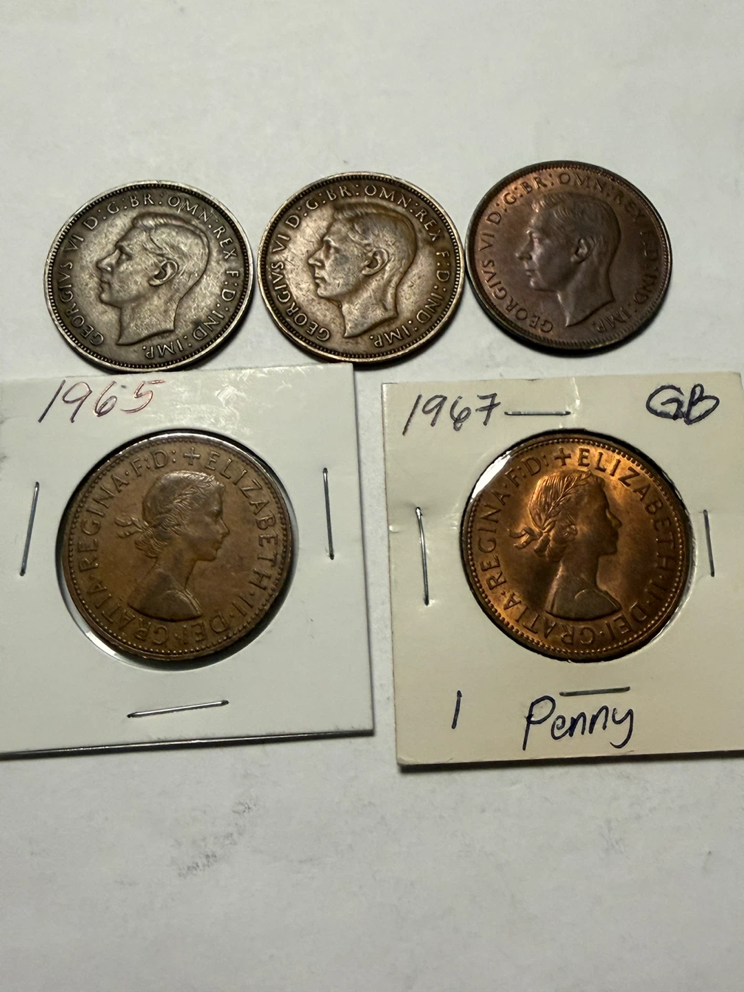 Collection of UK Penny Coins - Various Years - photo 2