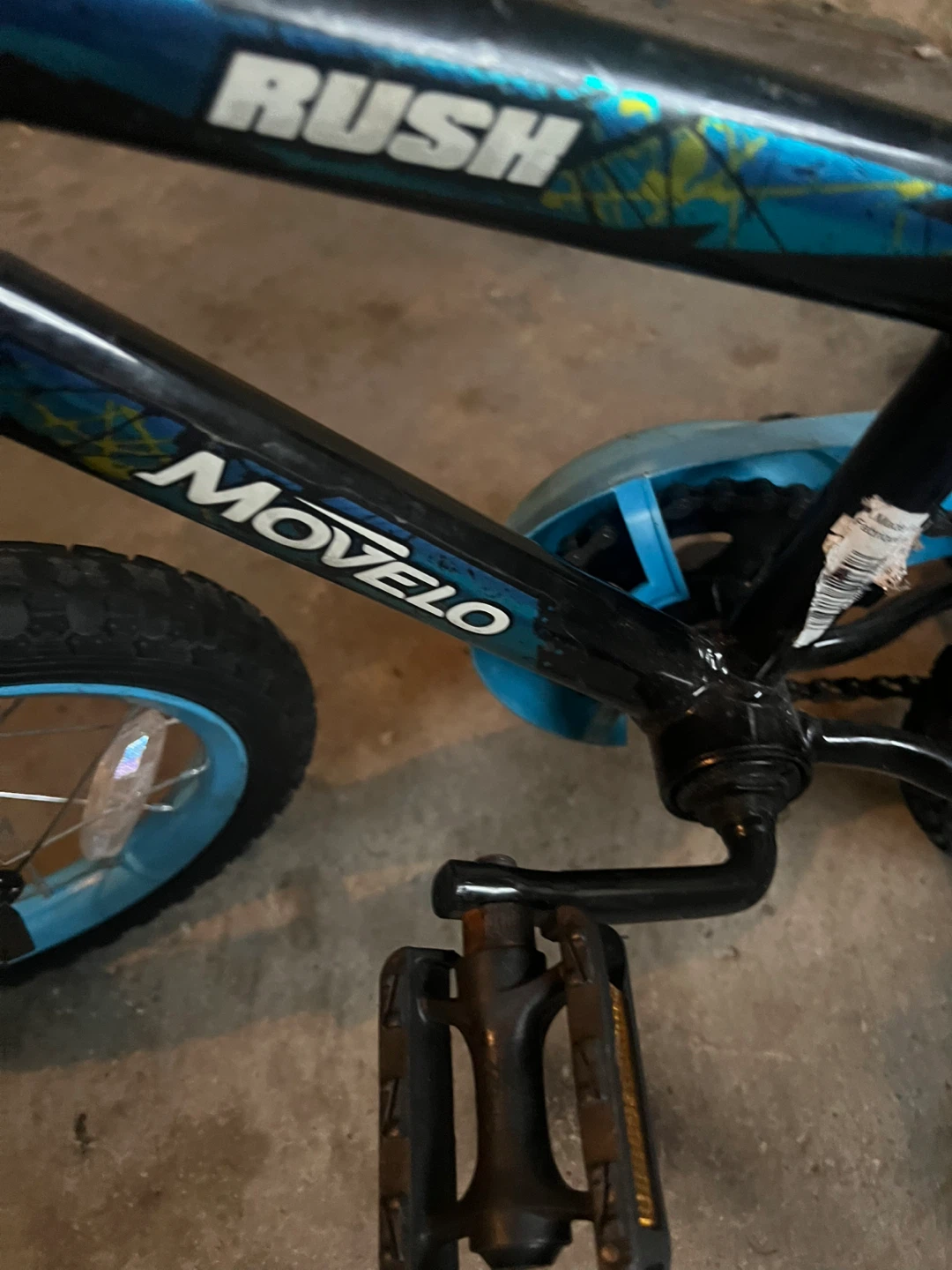 12” Movelo Rush Kids Bike with Training Wheels
