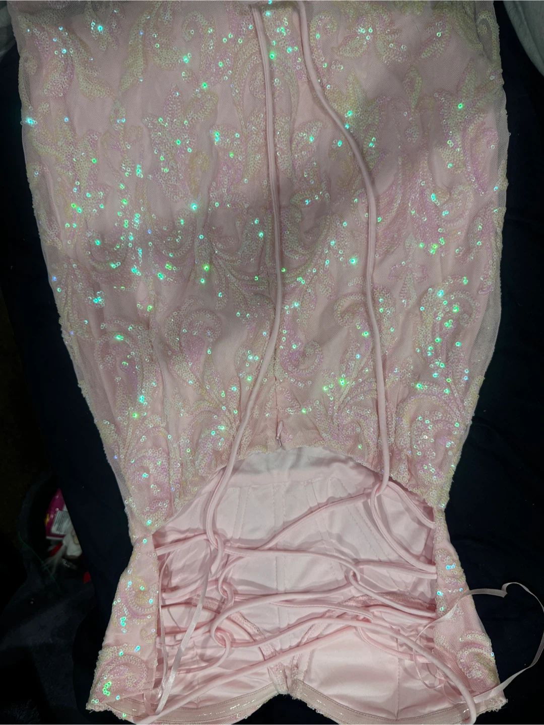 Lovesome Pink Sequin Dress Size M - photo 2