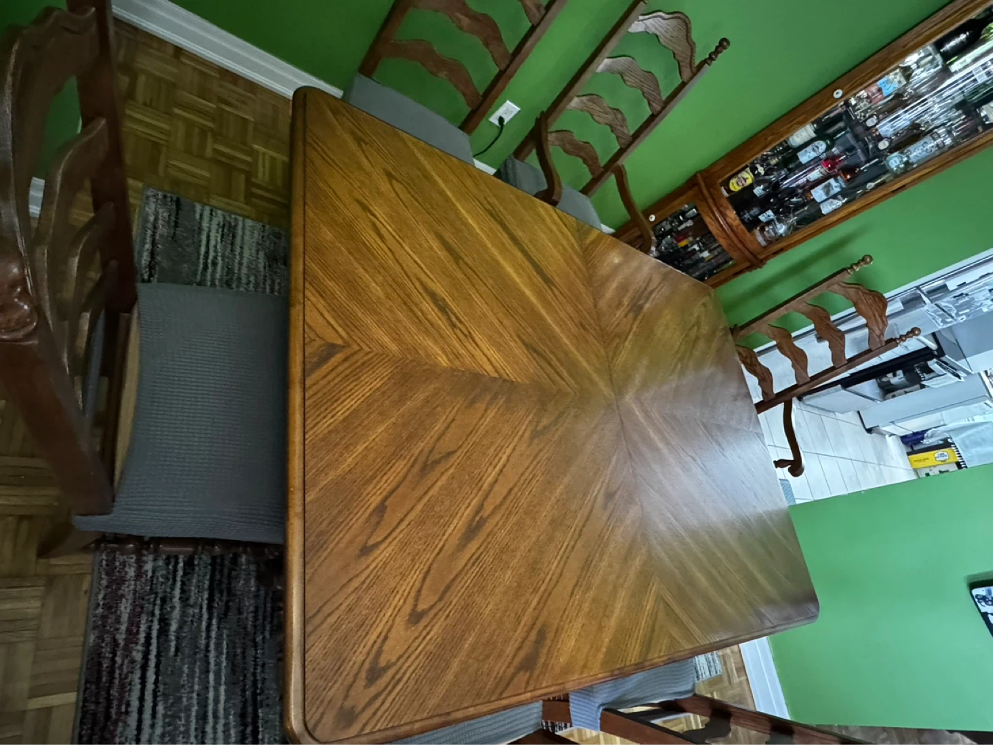 Solid wood dining set table and chairs - photo 2